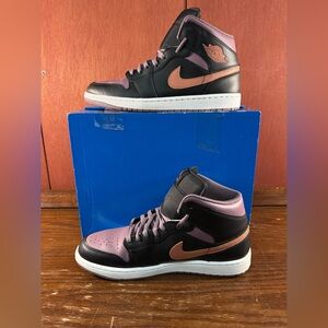 Nike Air Jordan 1 Mid SE ‘Black Sky J Mauve’ Mens Size US 10.5
